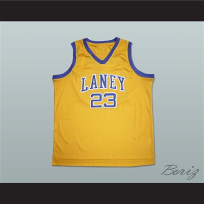 Michael Jordan 23 Laney High School Buccaneers Yellow Basketball Jersey