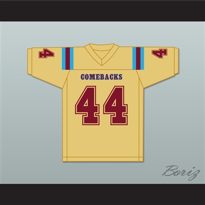 Jorge Juanson 44 Heartland State University Comebacks Gold Football Jersey