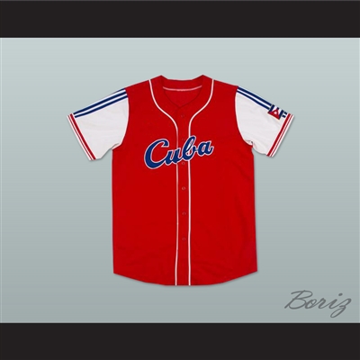 Jose Abreu 23 Cuba Red Baseball Jersey