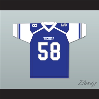 Josh Myers 58 Miamisburg High School Vikings Royal Blue Football Jersey 2
