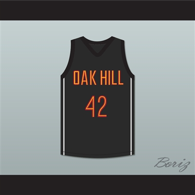 Josh Smith 42 Oak Hill Academy Black Basketball Jersey