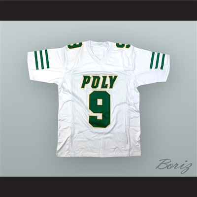 JuJu Smith-Schuster 9 Long Beach Polytechnic High School Jackrabbits White Football Jersey
