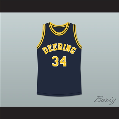 Hang Time Julie Connor 34 Deering Tornados High School Basketball Jersey