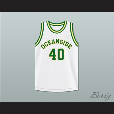 Junior Seau 40 Oceanside High School Pirates White Basketball Jersey