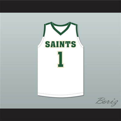 Kennedy Chandler 1 Briarcrest Christian School Saints White Basketball Jersey 2