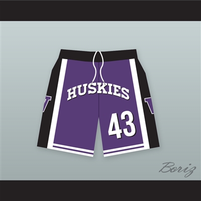 Kenny Tyler 43 Huskies Purple Basketball Shorts