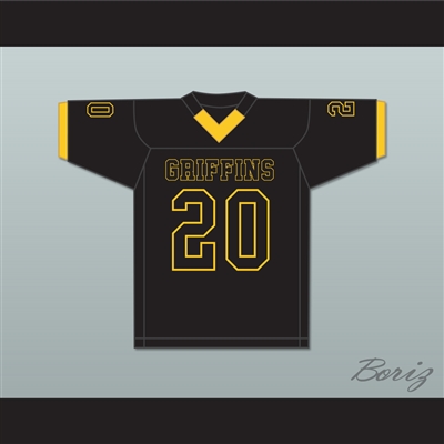 Kyren Williams 20 St. John Vianney High School Griffins Black Football Jersey 2