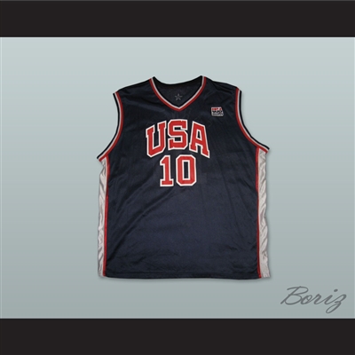 Kevin Garnett 10 USA Team Away Basketball Jersey