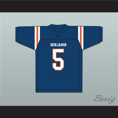 Kaiir Elam 5 The Benjamin School Buccaneers Navy Blue Football Jersey 2