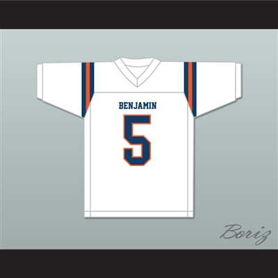 Kaiir Elam 5 The Benjamin School Buccaneers White Football Jersey 2