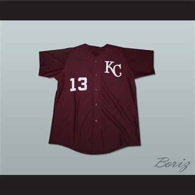 Derek Jeter Kalamazoo Central High School Maroon Giants Baseball Jersey