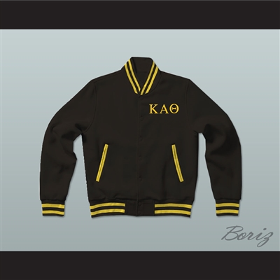 Kappa Alpha Theta Sorority Varsity Letterman Jacket-Style Sweatshirt