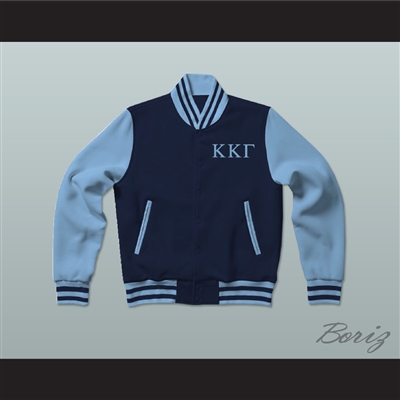 Kappa Kappa Gamma Sorority Varsity Letterman Jacket-Style Sweatshirt