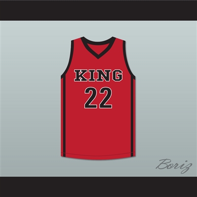 Kawhi Leonard 22 Martin Luther King High School Wolves Red Basketball Jersey 3
