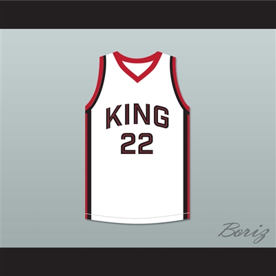 Kawhi Leonard 22 Martin Luther King High School Wolves White Basketball Jersey 8