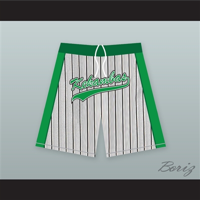 Kekambas Gray Pinstriped Basketball Shorts