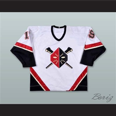 Kelly Miller 19 Wheeling Nailers White Hockey Jersey