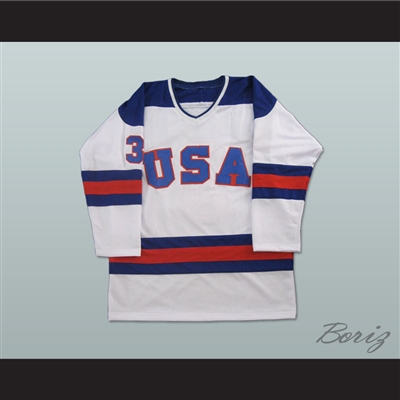 1980 Miracle On Ice Team USA Ken Morrow 3 Hockey Jersey