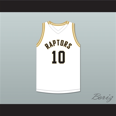Kendall Brown 10 East Ridge High School Raptors White Basketball Jersey 1