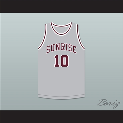 Kendall Brown 10 Sunrise Christian Academy Light Gray Basketball Jersey 1