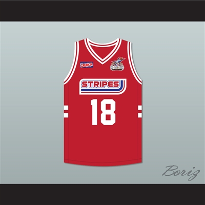 Jamie Kennedy 18 Stripes Basketball Jersey Rock N' Jock All Star Jam 2002