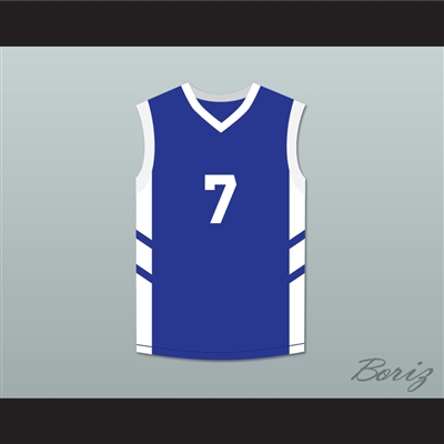 Kenny Anderson 7 Blue Basketball Jersey Dennis Rodman's Big Bang in PyongYang