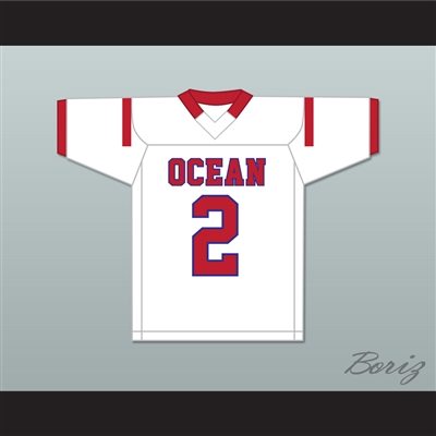 Kenny Pickett 2 Ocean Township High School Spartans White Football Jersey 1