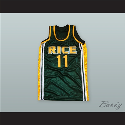 Kenny Satterfield 11 Rice High School Basketball Jersey