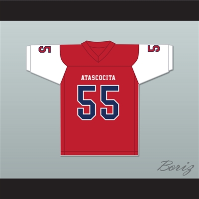 Kenyon Green 55 Atascocita High School Eagles Red Football Jersey 2