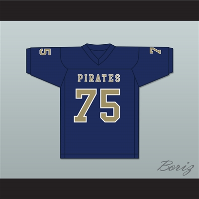 Kerry Buckmaster 75 Independence Community College Pirates Dark Blue Football Jersey