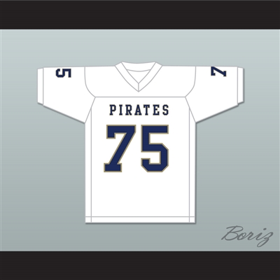 Kerry Buckmaster 75 Independence Community College Pirates White Football Jersey