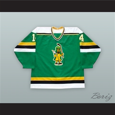 Kevin Kellett 14 Prince Albert Raiders Green Hockey Jersey