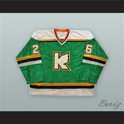 Kevin Schamehorn 26 Kalamazoo Wings Green Hockey Jersey