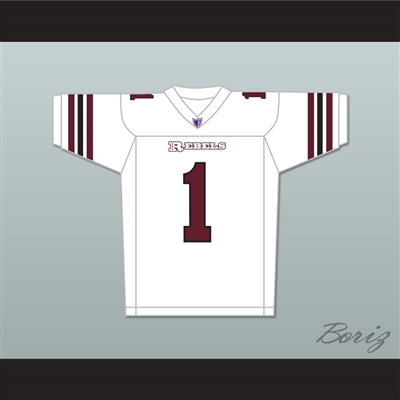 Dwayne Johnson Joe Kingman 1 Boston Rebels Away Football Jersey Includes League Patch