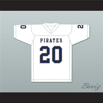 Kingston Davis 20 Independence Community College Pirates White Football Jersey