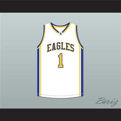 Klay Thompson 1 Santa Margarita Catholic High School Eagles White Basketball Jersey