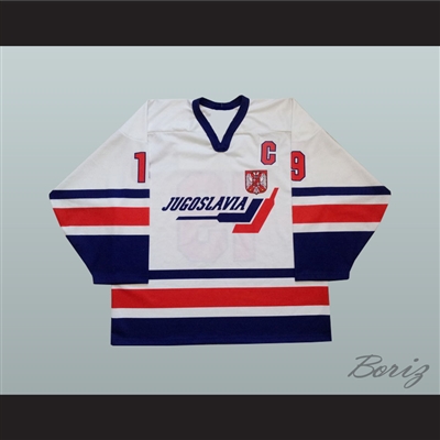 Marko Kovacevic 19 Yugoslavia International Hockey Jersey