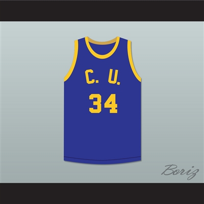 Krebs 34 Cadwallader University Blue Basketball Jersey Fast Break