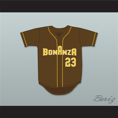 Kris Bryant 23 Bonanza High School Bengals Brown Baseball Jersey 4