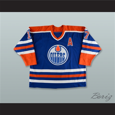 Jari Kurri 17 Edmonton Oilers Blue Hockey Jersey