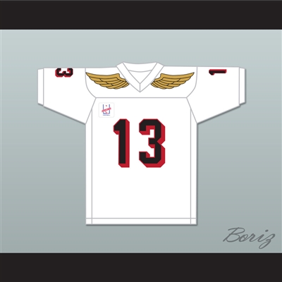 Kurt Warner 13 Iowa Barnstormers White Football Jersey with AFL Patch 1