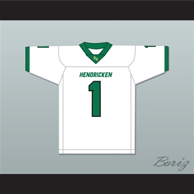 Kwity Paye 1 Bishop Hendricken High School Hawks White Football Jersey 1