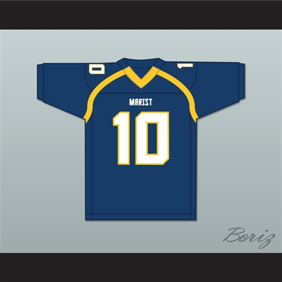 Kyle Hamilton 10 Marist School War Eagles Navy Blue Football Jersey 1