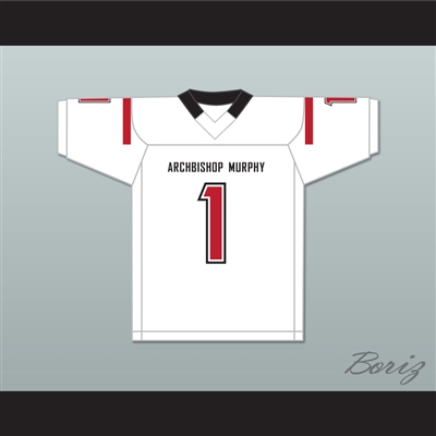 Kyler Gordon 1 Archbishop Murphy High School Wildcats White Football Jersey 2