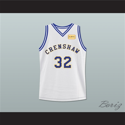Monica Wright 32 Crenshaw High School Basketball Jersey with Love and Basketball Patch