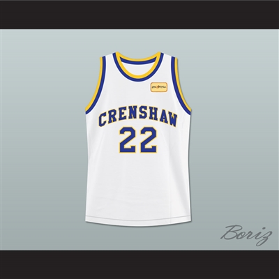 Quincy McCall 22 Crenshaw High School Basketball Jersey with Love and Basketball Patch