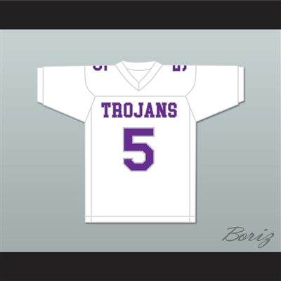 LaDainian Tomlinson 5 University High School Trojans White Football Jersey
