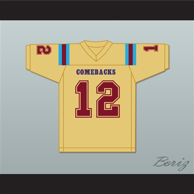 Lance Truman 12 Heartland State University Comebacks Gold Football Jersey