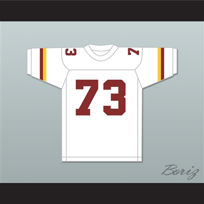 Larry Allen 73 Vintage High School Crushers White Football Jersey 1
