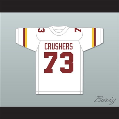 Larry Allen 73 Vintage High School Crushers White Football Jersey 2